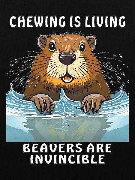 BIBER CHEWING IS LIVING BEAVERS