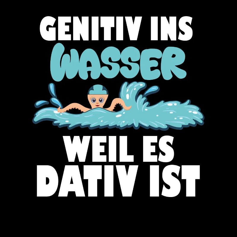 Genitive into the water because it's dative grammar