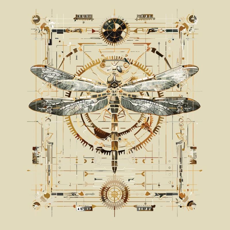 Steampunk-libelle