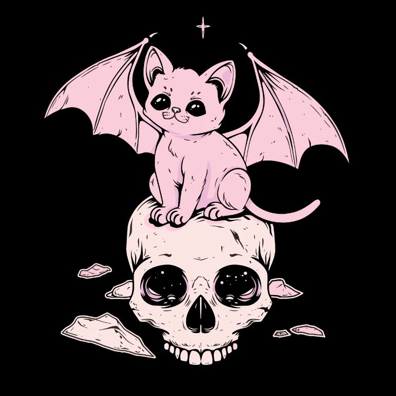 Kawaii Chat Pastel Goth Mignon Effrayant