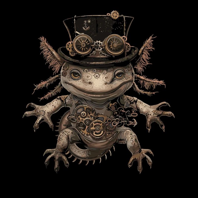 Steampunk Axolotl
