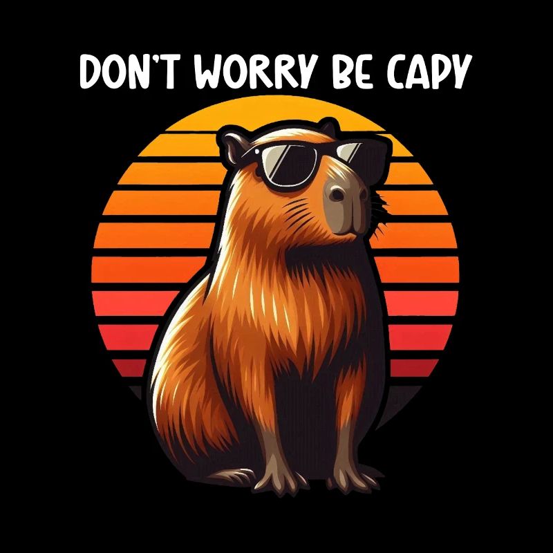 Ne vous inquiétez pas, soyez capy mignon capybara