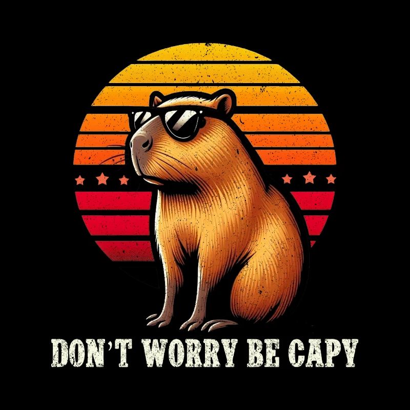 Ne vous inquiétez pas, soyez capy mignon capybara