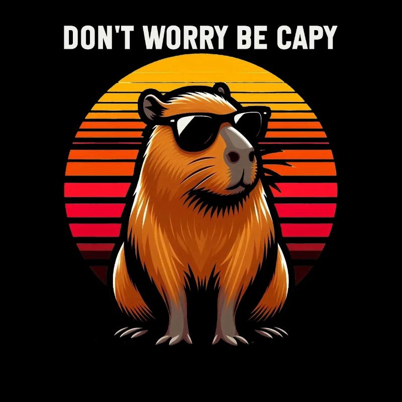 Ne vous inquiétez pas, soyez capy mignon capybara
