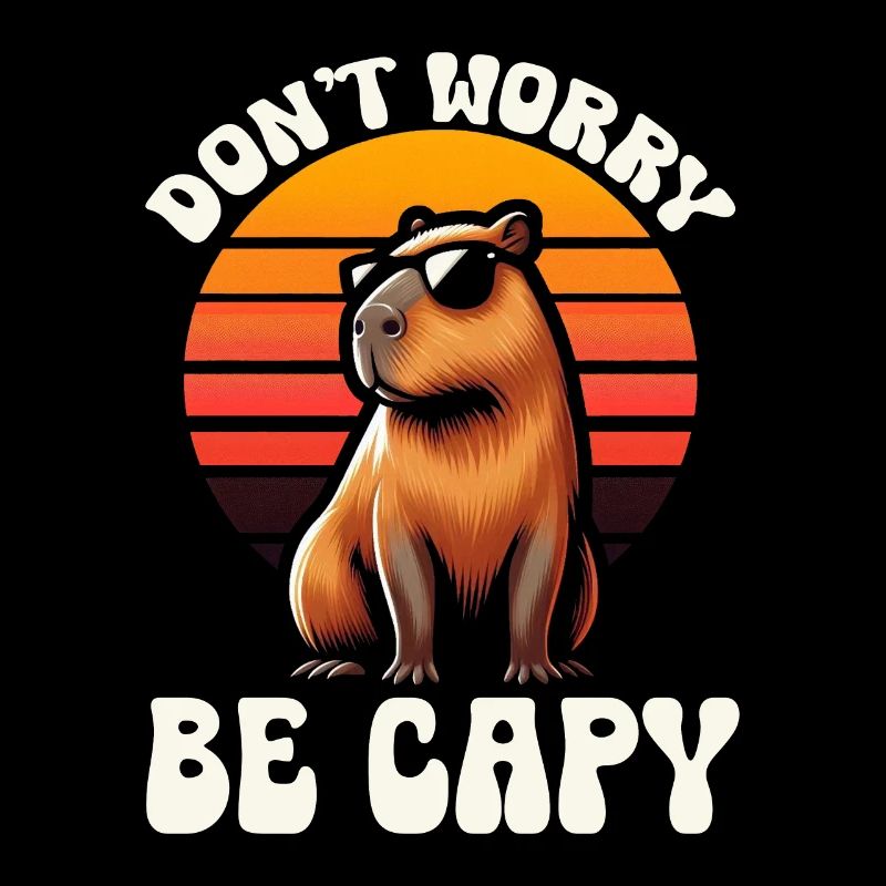 Ne vous inquiétez pas, soyez capy mignon capybara