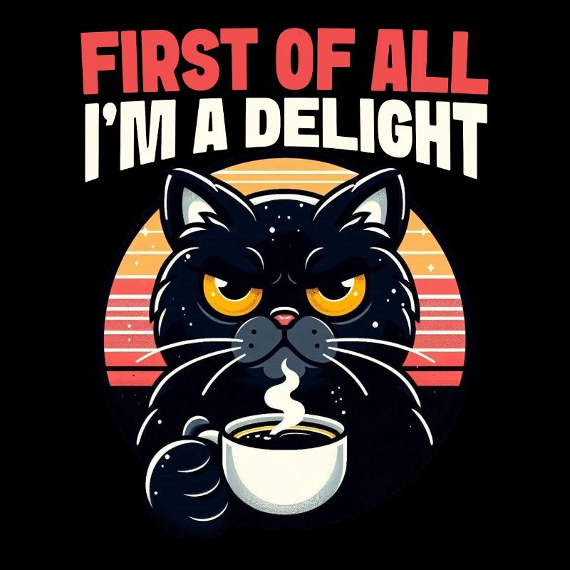At first I'm a delight a disgruntled cat