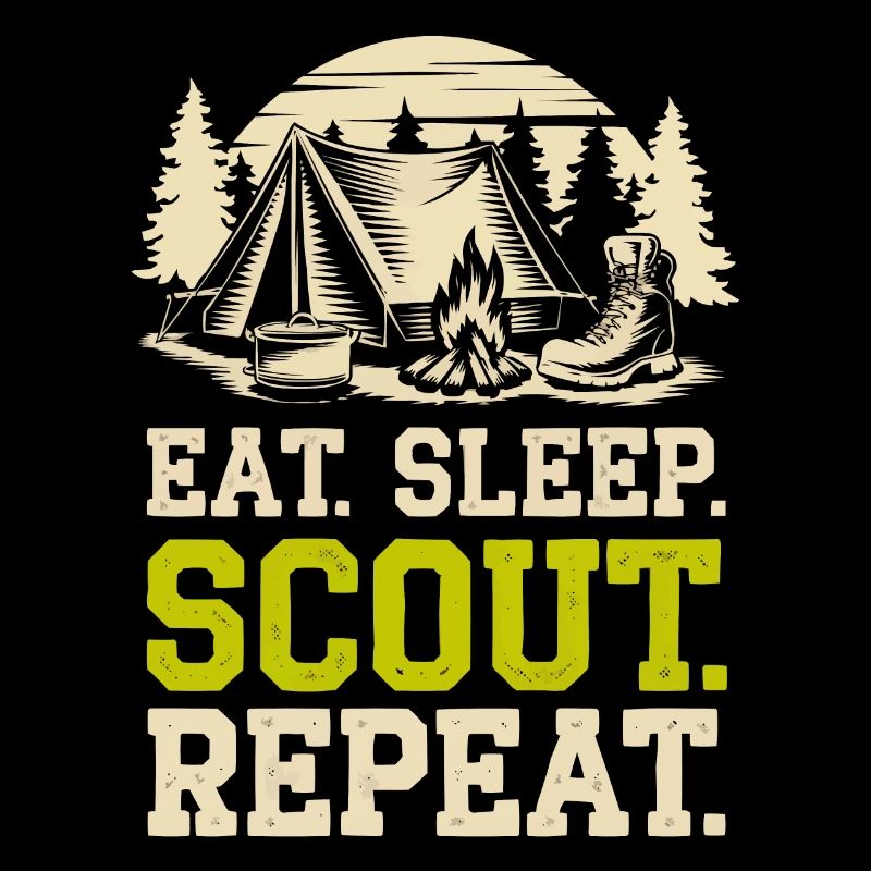 Scout Leader Scouting Campfire Camping Tent