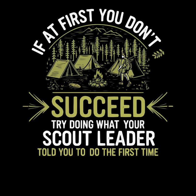Scout Leader Scouting Campfire Camping Tent