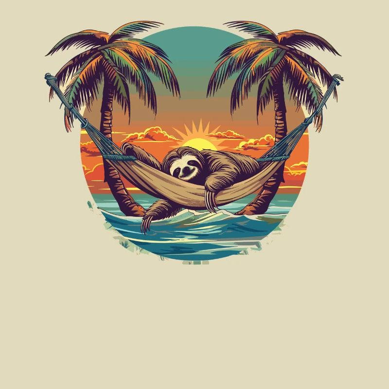 Sloth Hammock, Beach, Chill