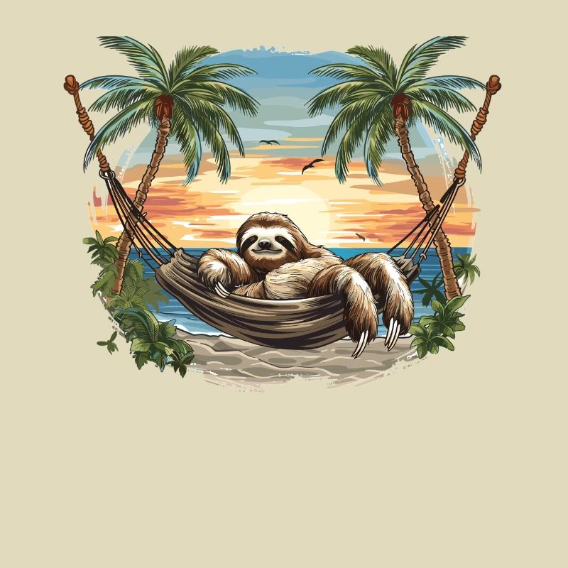 Sloth Hammock, Beach, Chill