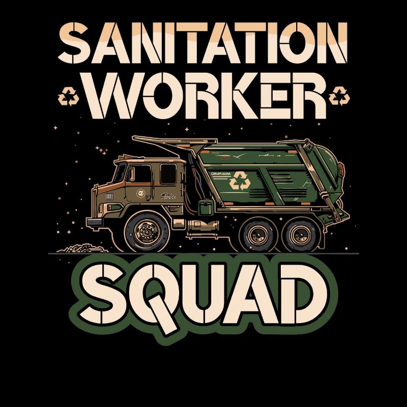 Garbage truck driver for sanitation workers