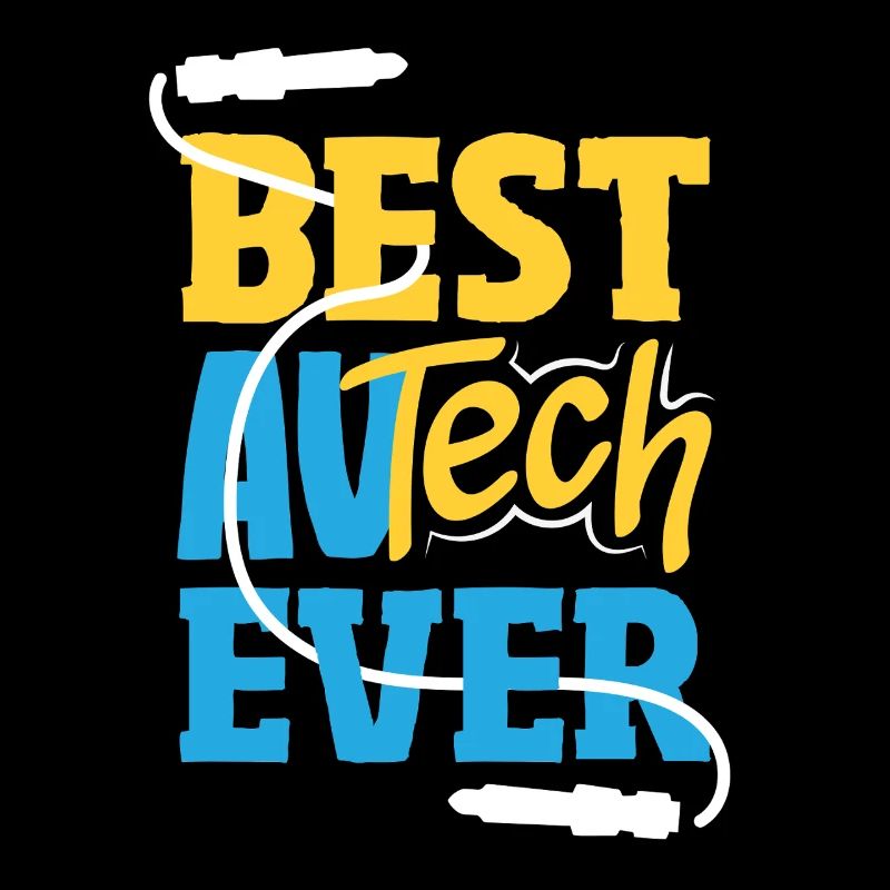 Lustiger Audiovisueller Techniker AV Tec
