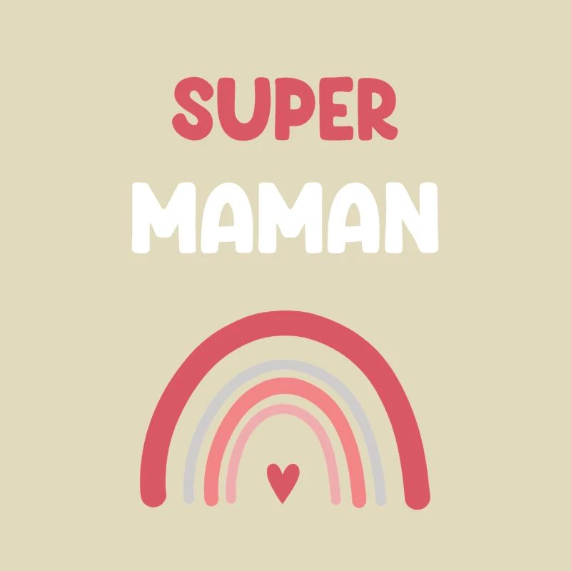 Supermama Regenbogen Mutter Geschenk