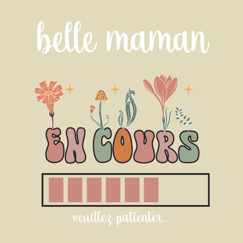 Schöne Mutter Laufen Boho Böhmische Blumen Stiefmutter