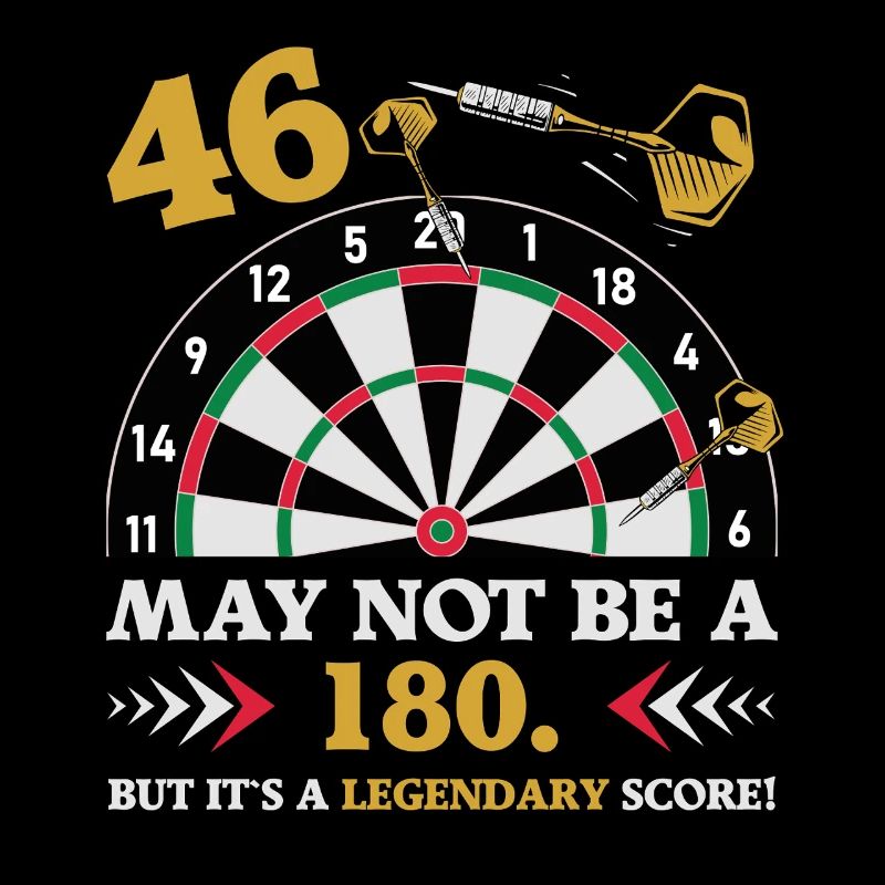 Pas 180 mais un classique : les fléchettes du 46e anniversaire