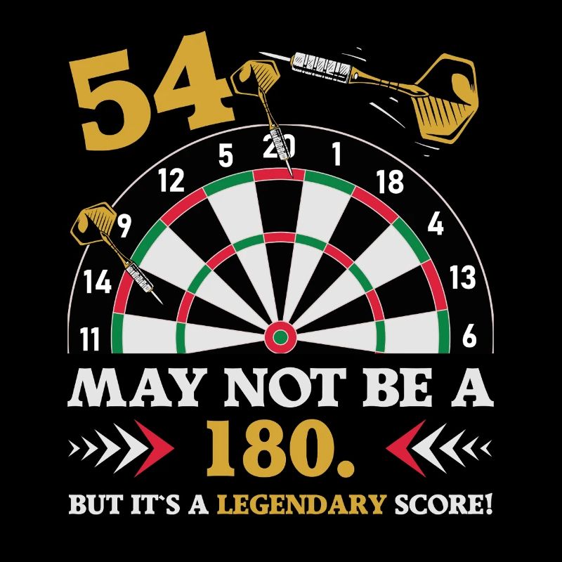 Pas 180 mais un classique 54e anniversaire : fléchettes