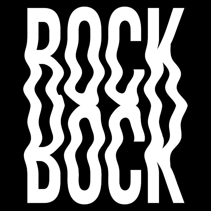 rock typographic logo