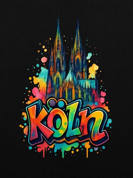 Kölner Dom Graffiti Style