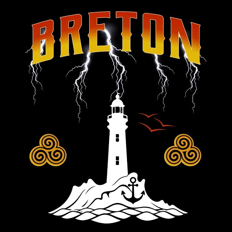 BRETON - PHARE DE BRETAGNE - ECLAIRS
