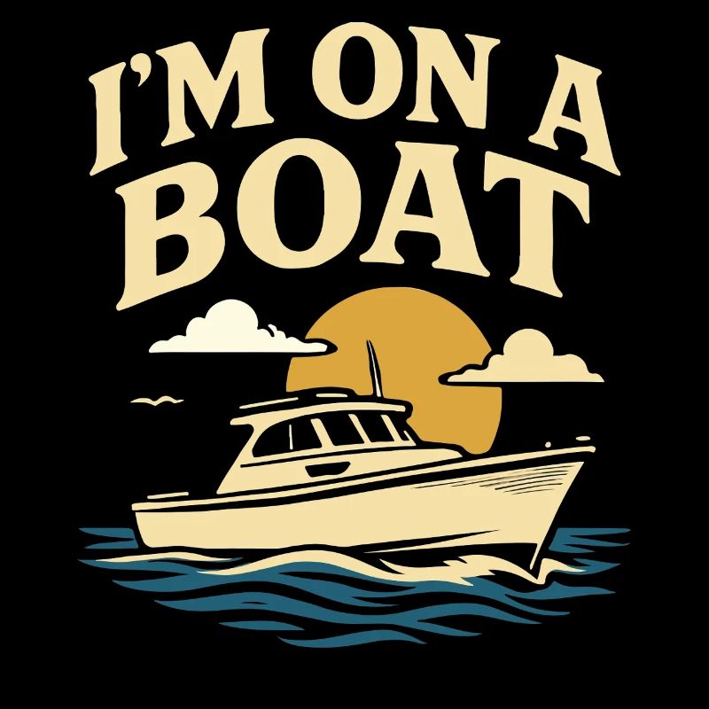 Ich Bin Auf Einem Boot Lustiger Spruch Kapitän