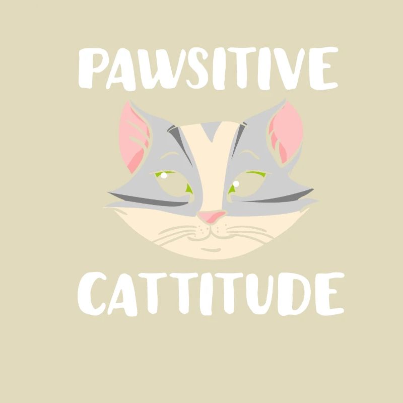Pawsitive Cattitude Cat Lover