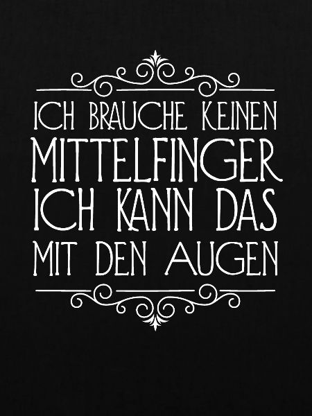 Ich brauche keinen Mittelfinger