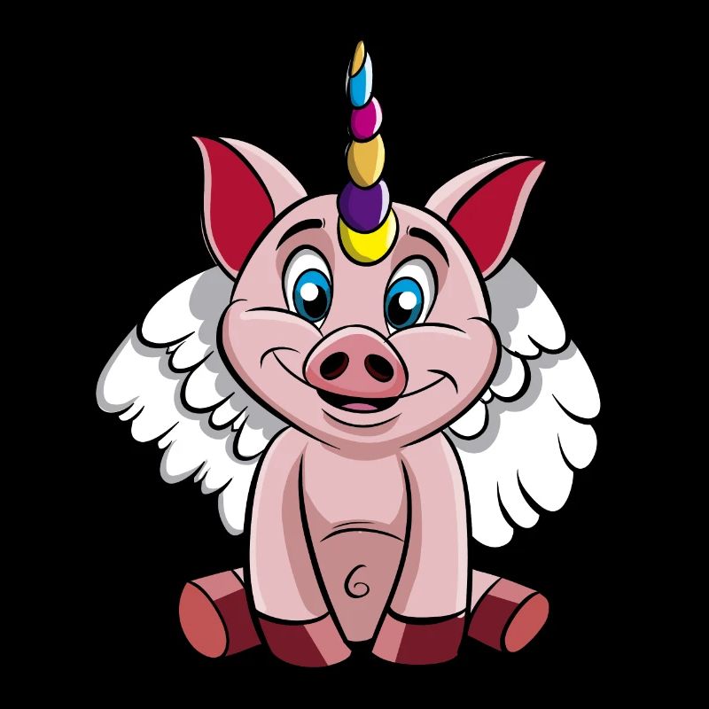 Cochon cochon licorne cochon ange cochon mignon