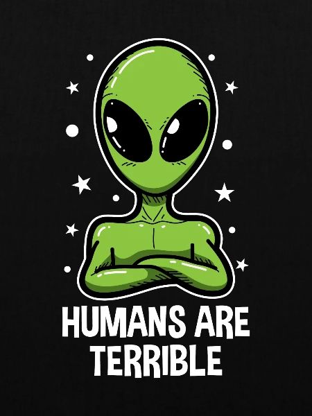 UFO Alien Ausserirdrischer Alienkopf Geschenk