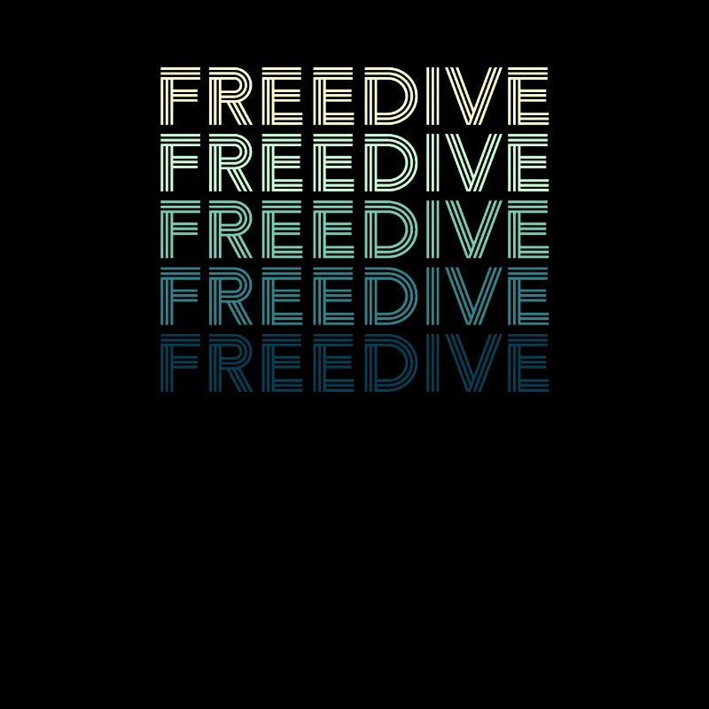 Freedive apnéiste rétro
