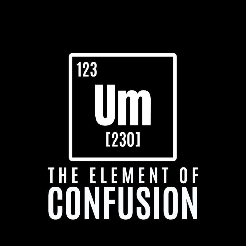 um element Cool & Confusing T-Shirt Design Die