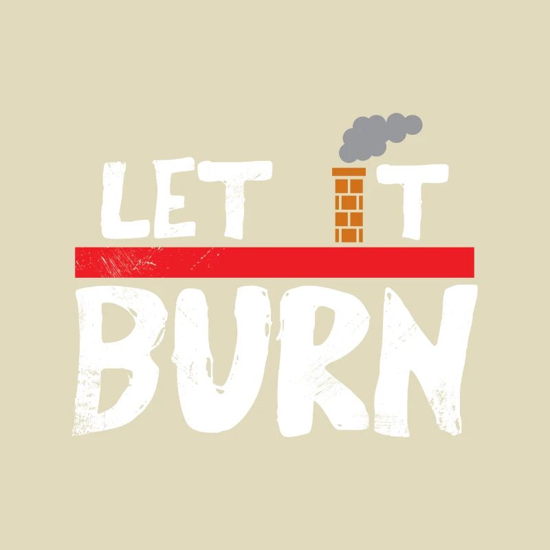 Let it burn gift Christmas fireplace