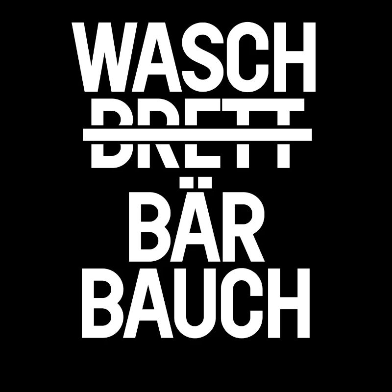 Waschbrett Waschbär Bauch Geschenk