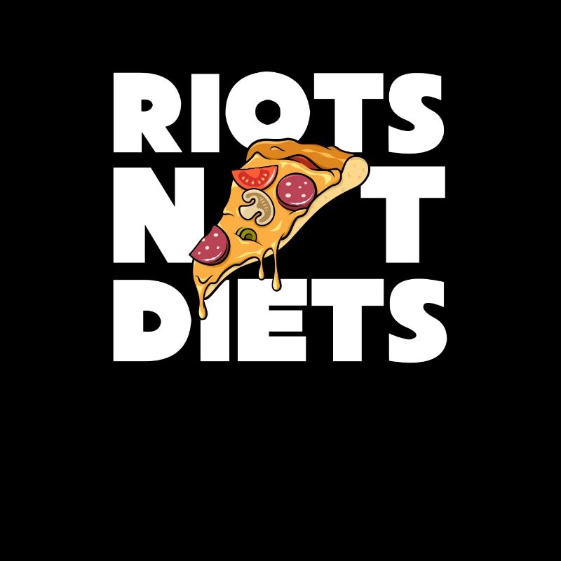Riots Not Diets Pizza Tshirt
