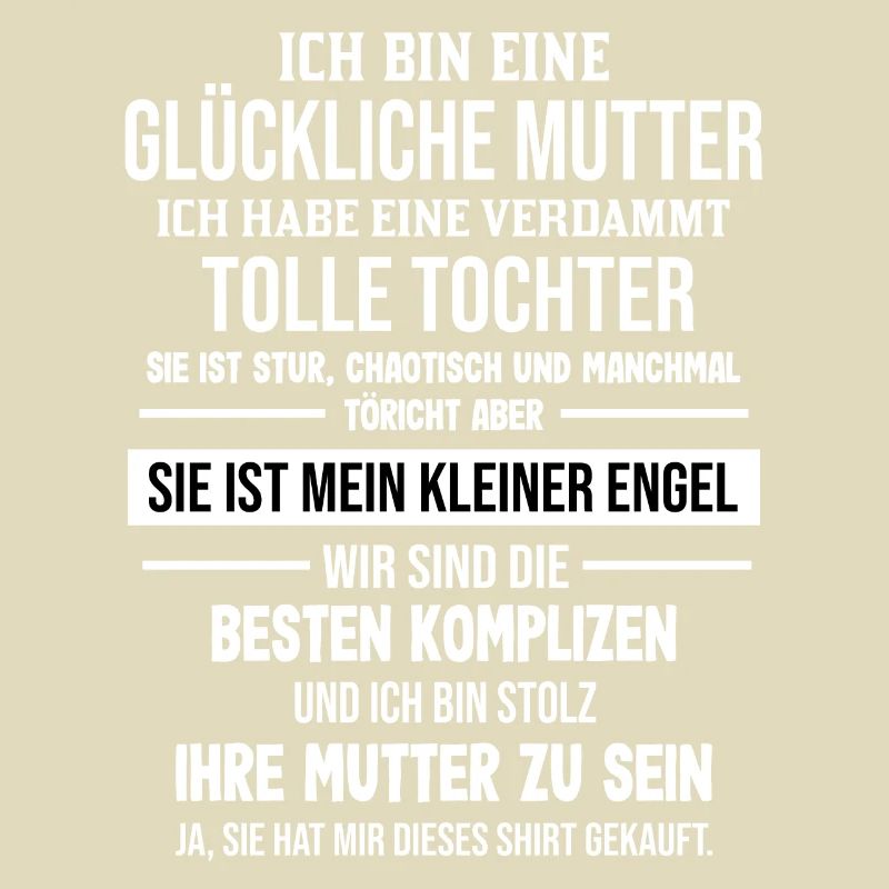 Ich bin eine glückliche Mutter einer Tochter