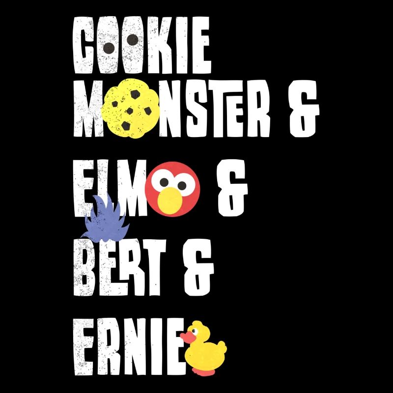 Sesamstraße Cookie Monster, Elmo, Bert, Ernie