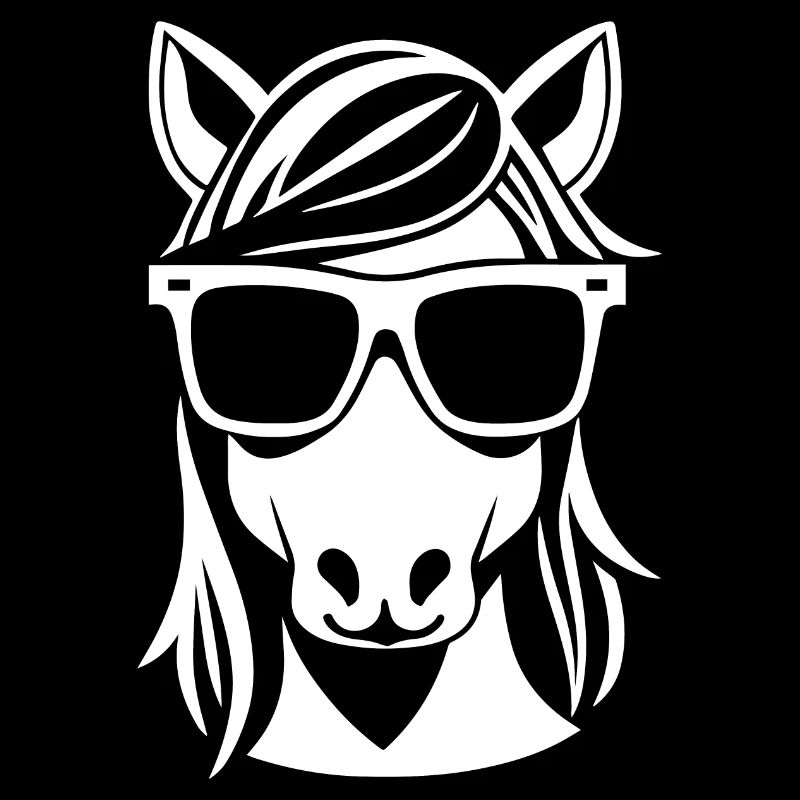Lustige Einhörner mit Sonnenbrille Cooles Einhorn