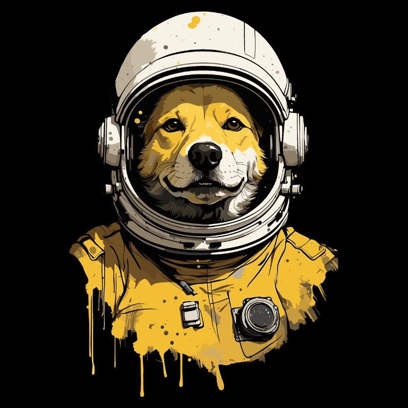 Dog Cool Astronaut Space Space Technology