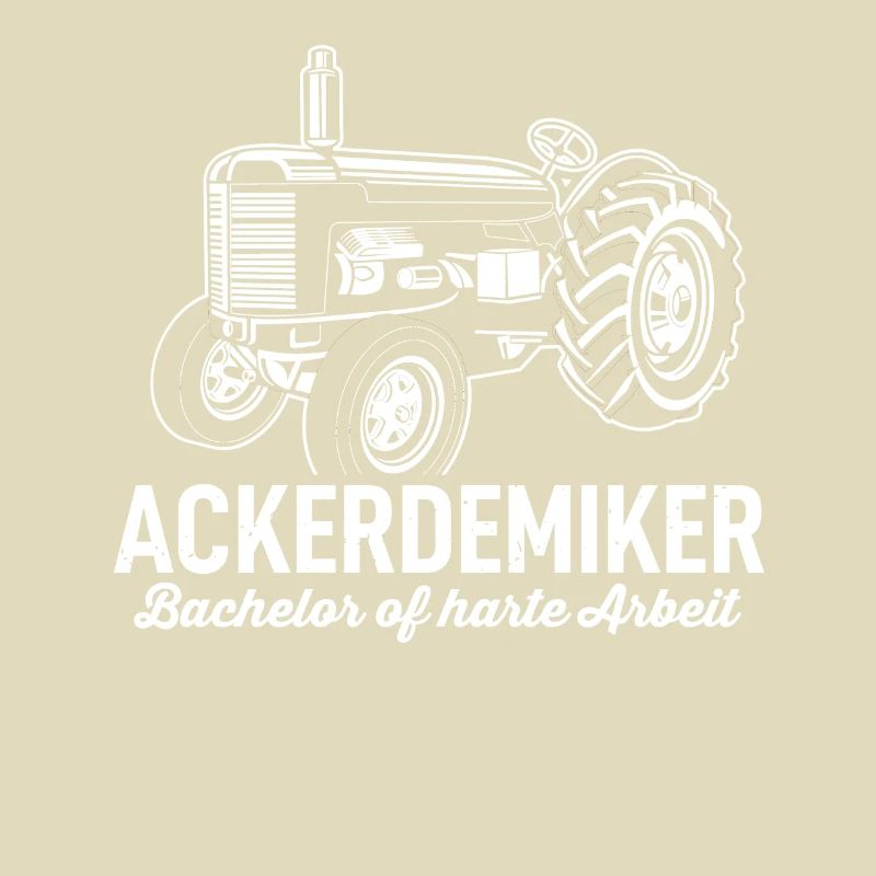 Ackerdemiker Traktor Bauer Evolution Landwirt Mann