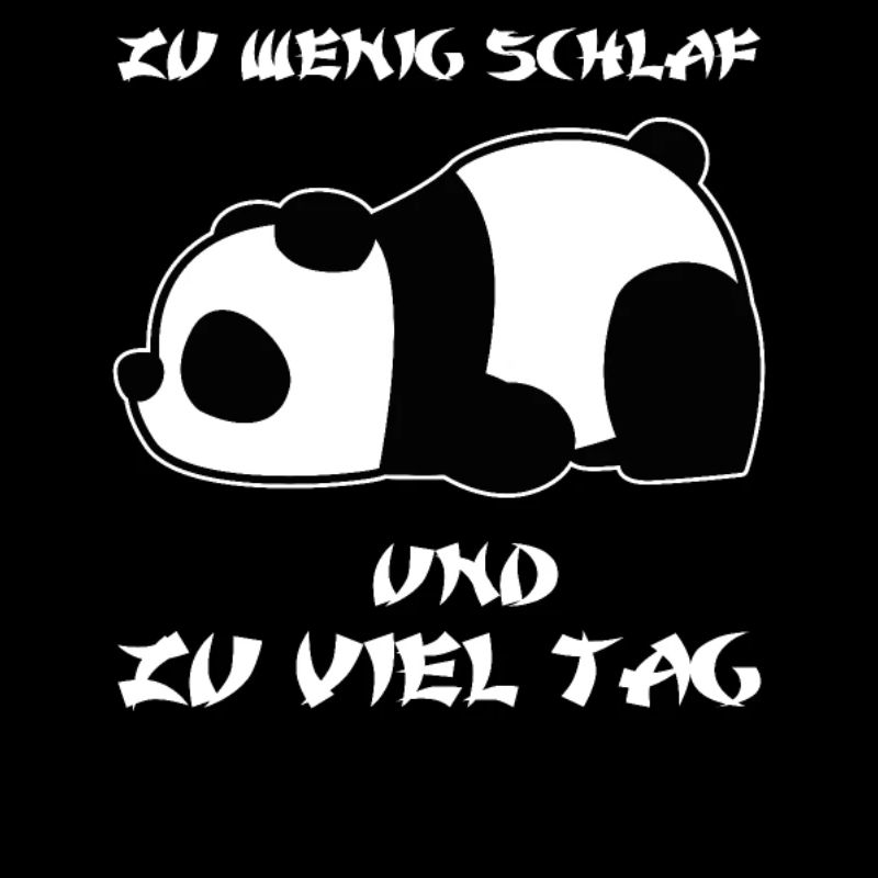 Panda Schlaf Baby Spruch Geschenkidee
