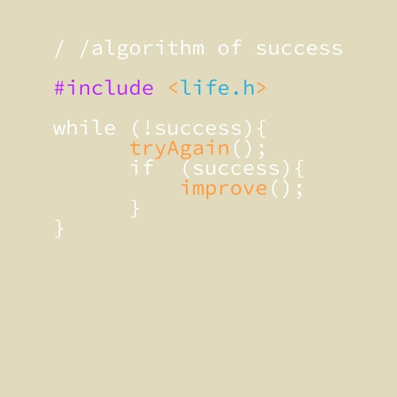 Code de programme algorithme de succès it développeur