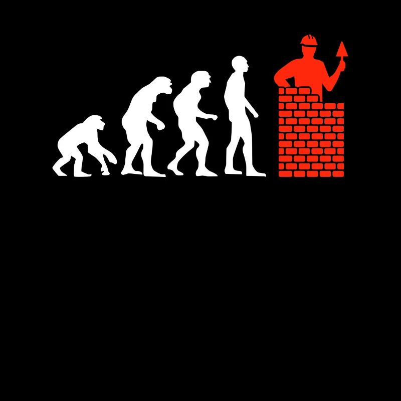 Handwerker Maurer Geschenk Heimwerker Evolution