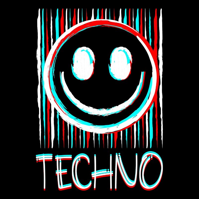 Techno Music Face Record DJ Smile EDM