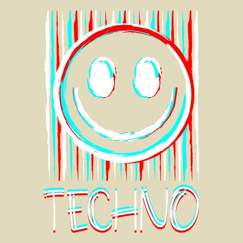 Techno Music Face Record DJ Smile EDM