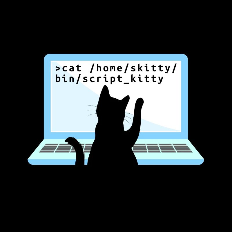 Katze als Programmierer Coder Katzenbesitzer