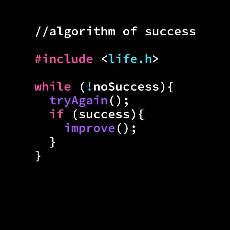 Algorithme succès programmeur code du programme