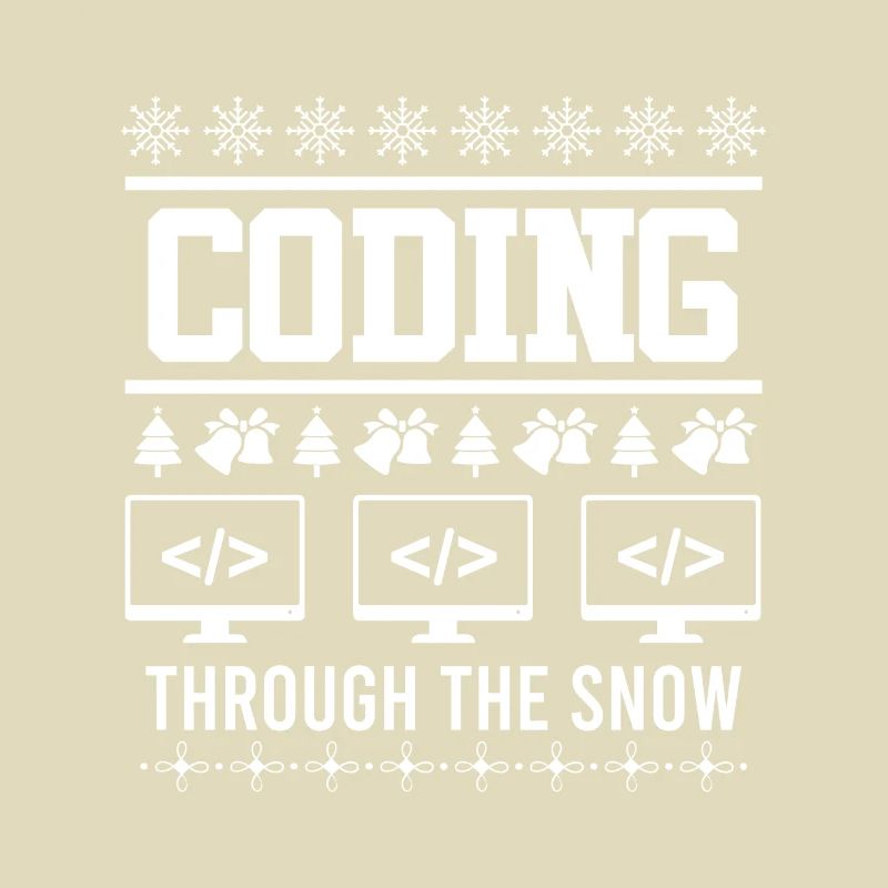 Coder Ugly Christmas Noël Coding through