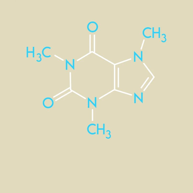 Coffee Formula Chemistry Nerd Structural Formula