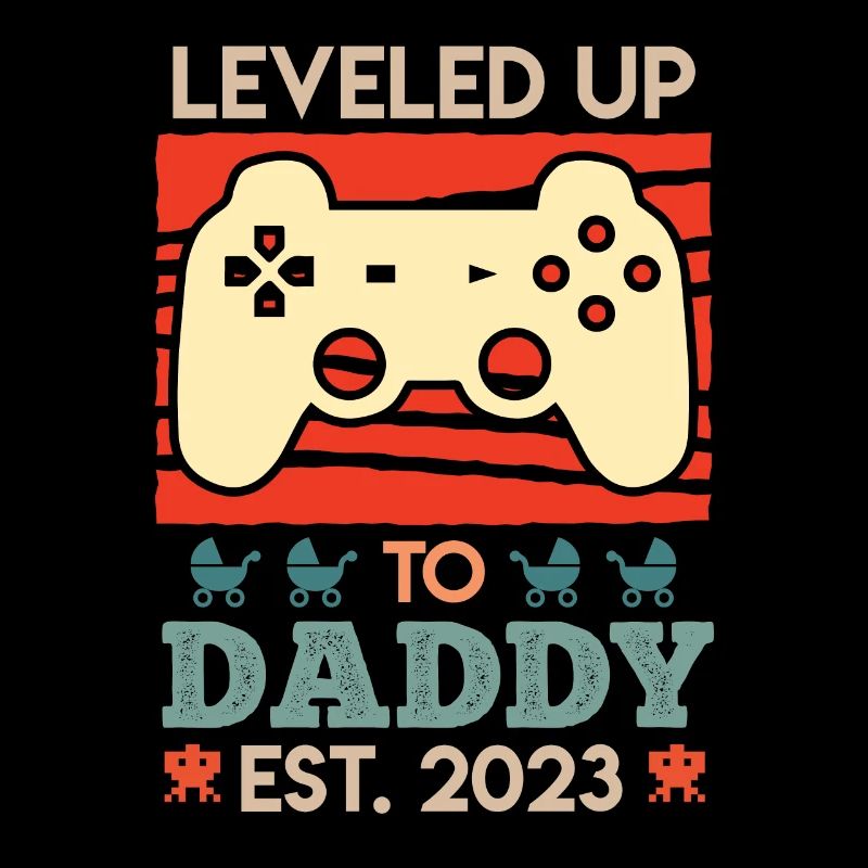 Leveled up to Daddy 2023 Werdender Papa 2023
