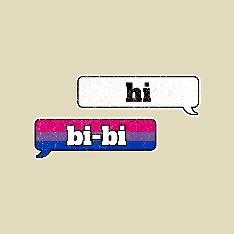 Bisexual Pride LGBT Hi Bi Bi Queer Nonbinary