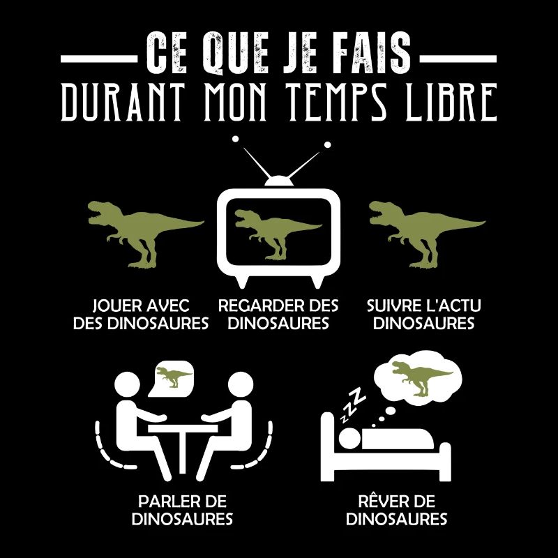 Ce que je fais de mon temps libre : Dinosaure